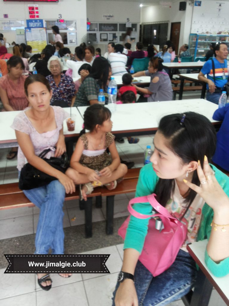 Visitor's centre where loved ones await their Bangkok prison visit